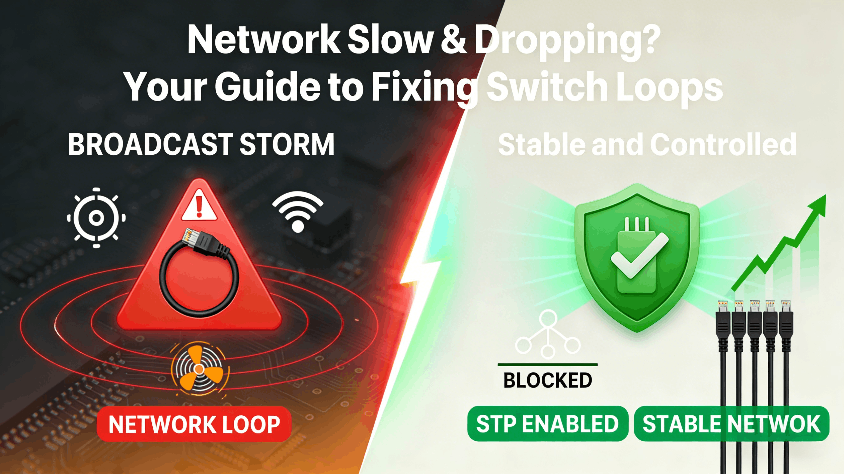 Looping Issue Network Slow and Frequent Dropouts? How to Identify and Fix Switch Loop ...